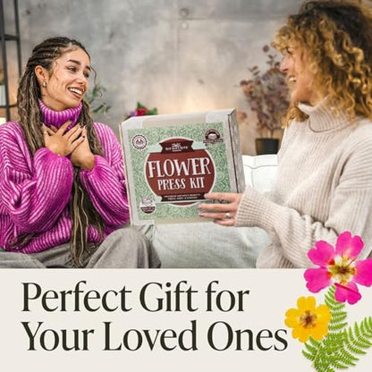 DIY Gift Kits Flower Press Kit - 20 Layers - 2 Sets of 10x10 Inch Wooden Panels - Easy Dried Flower Crafting and Preservation - Adult Beginner Gift Set - Image 4