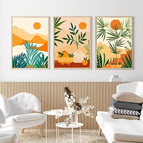 cupmod 6 Packs Paint by Number Kits for Adults Beginners,Easy Acrylic Boho Number,DIY Watercolor Numbers on Canvas Without Frame Home Wall Decor 7.8x11.8inch (MT11183-MT11188) - Image 3