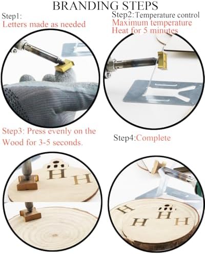 5/8" Wood Burning Letter Kit, 26Pcs Alphabet Branding Iron for Wood - Image 4