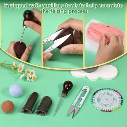 IMZAY Needle Felting Tools, 60 Pcs 3 Sizes Needle Felting Supplies - Image 4