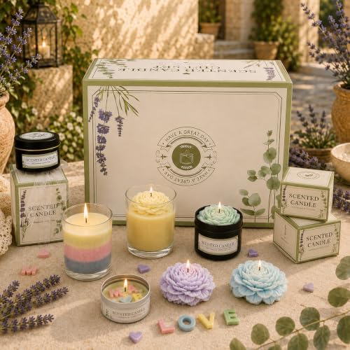 Scented Candle Making Kit for Adult with Wax Melter&Glass Jars 3lbs - Image 3