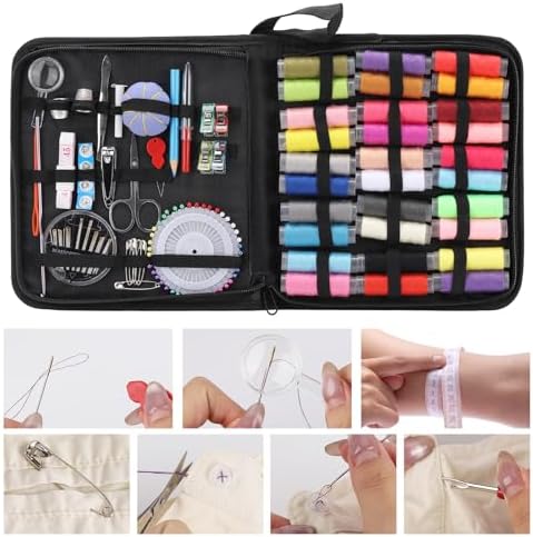 acDesign Sewing Kit for Adults, 131pcs Portable Hand Needle and Thread Kit for Sewing, Essential Sewing Supplies and Accessories for Adults, Beginner, Home, Travel - Image 4