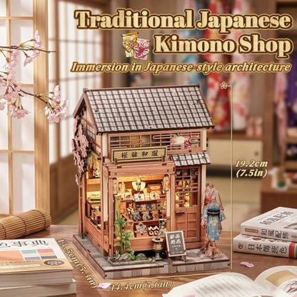 Cutefun Book Nook Kit - DIY Miniature Dollhouse Kit for Adults, Teens - Image 2
