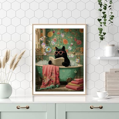HITO Cat Paint by Numbers Kit for Adults 16x20 Inch Frameless - Image 5