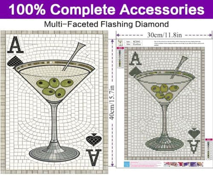 Cocktail Diamond Art Kits for Adults, Diamond Art Painting Kits for Adults - Image 4
