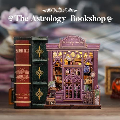 Fsolis Book Nook Kit, DIY Miniature House Kit for Adults - Image 3