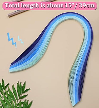 Zorfeter Multi-Color Quilling Paper Strips Kits, 5mm Width, 15" Length - Image 3
