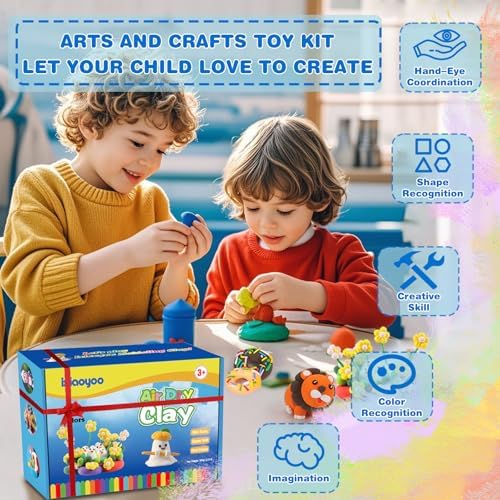 Ixiaoyoo Air Dry Clay, 100 Colors Foam Modeling Clay for School Projects - Image 6