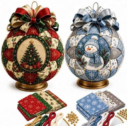 SellQuick Christmas Classics Patchwork Ornament DIY Kit，B+D by Unknown