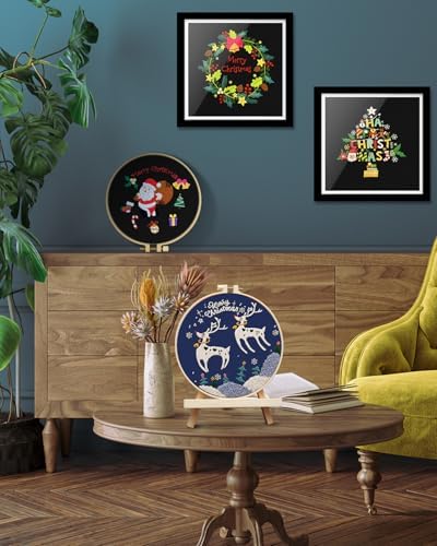 TINDTOP Christmas Embroidery Kit for Adult, Embroidery DIY Starter Kit - Image 5