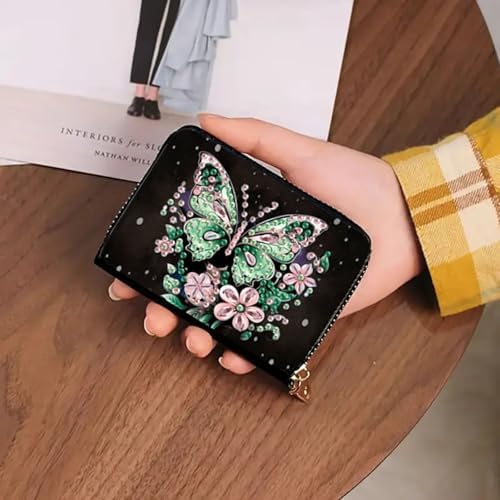 DDGYP 2PCS Diamond Art PU Leather Credit Card Wallet Making Kit - Image 6