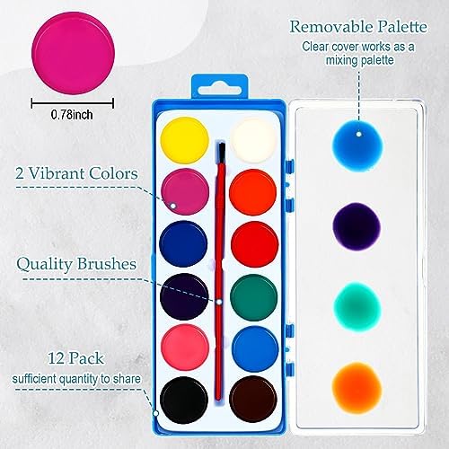 Ctosree 12 Sets Pre Drawn Canvas Sip Paint Kit,Landscape,8 x 10 in - Image 3