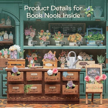 Fsolis Miniature House Book Nook Kit - Image 5