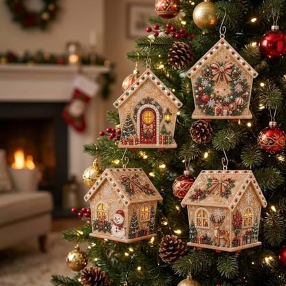 Christmas Diamond Pearl Painting Suncatcher Kit Christmas Ornaments 2026 (Style-F) - Image 4