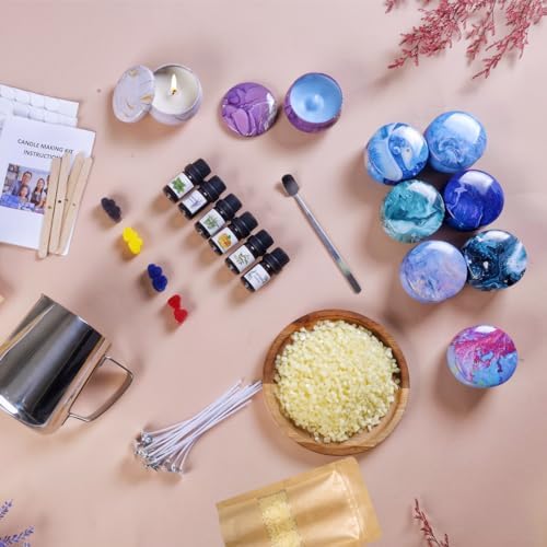 SUPERSUN Candles Making Kit for Adult - Christmas DIY Gift for Beginner, Includes Beeswax, Essential Oils, Dyes, and More DIY Candle Making Supplies, Crafts for Adults - Image 2