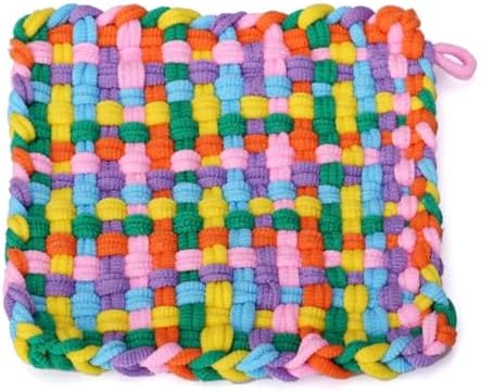ULIONTAC Solid Metal Square Weaving Loom Tool Potholder Set (7 inch,Yellow) - Image 6