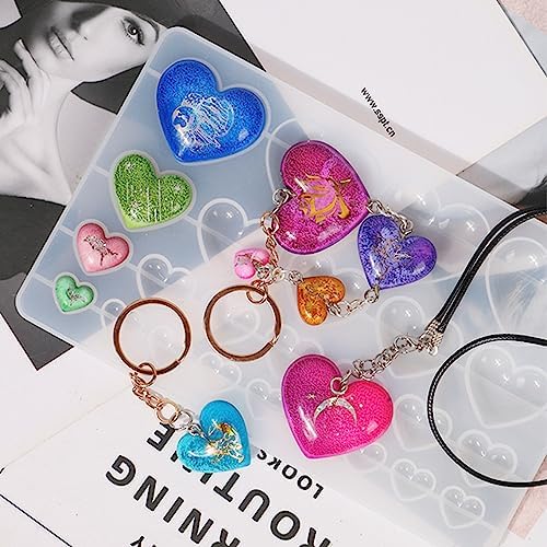 Heart Shape Resin Jewelry Molds Silicone Molds for Resin - Image 4