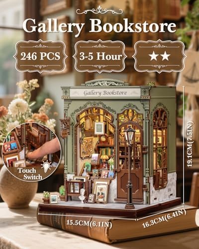 CUTEBEE Book Nook Kit - DIY Miniature House Dollhouse Kit for Adults - Image 2