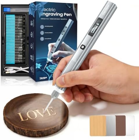 Vanlgs Engraving Pen for Metal Wood Glass Plastic Gift for Teens, Sliver by Vanlgs