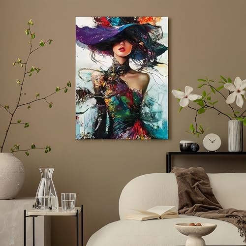 Paint by Numbers Kit for Adults,Colorful Woman Paint by Number Kits - Image 4