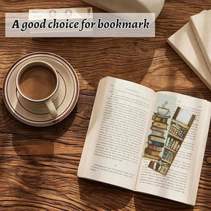 KYOQFVN 6 Pcs Book Cross Stitch Bookmark - 14CT Bookmark Cross Stitch Kit with Instructions, Needlepoint Bookmark Kit for Adult Beginners 6×20cm - Image 6