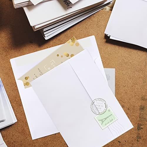 50 Packs 5x7 Envelopes, White A7 5x7 Envelopes for Invitations, Printable, Self Seal for Weddings, Photos, Postcards, Greeting Cards, Mailing - Image 6