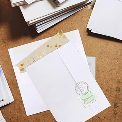 200 Packs 5x7 Envelopes, White A7 5x7 Envelopes for Invitations, Printable, Self Seal for Weddings, Photos, Postcards, Greeting Cards, Mailing - Image 6