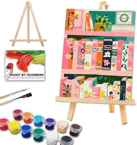ICYANART Paint by Numbers for Adults Framed, Book Number Painting 8x12In by Unknown