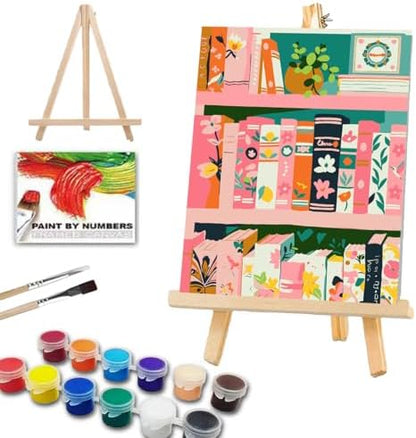 ICYANART Paint by Numbers for Adults Framed, Book Number Painting 8x12In by Unknown