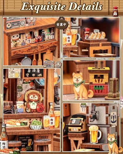 Japan Book Nook, DIY Miniature House Kit, Japanese Izakaya Booknook - Image 4