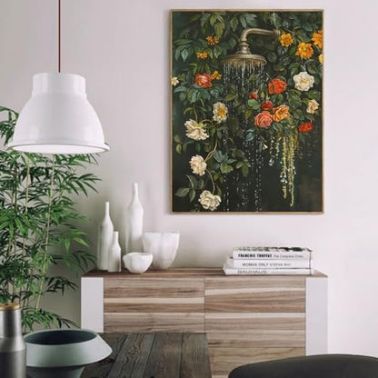 VIGEGU Flowers Paint by Numbers Kit for Adults Beginner,Easy Adult Paint by Number Kits on Canvas DIY Painting for Beginners Art by Numbers for Home Wall Decor 16x20 Inch - Image 2