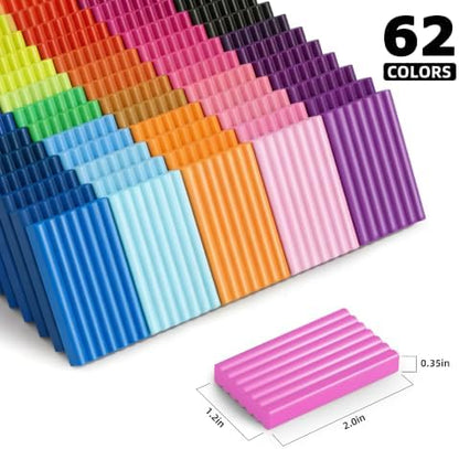 Artpar 62 Color Polymer Clay Kit,Oven Baking Modeling Clay for Adults Kids - Image 3