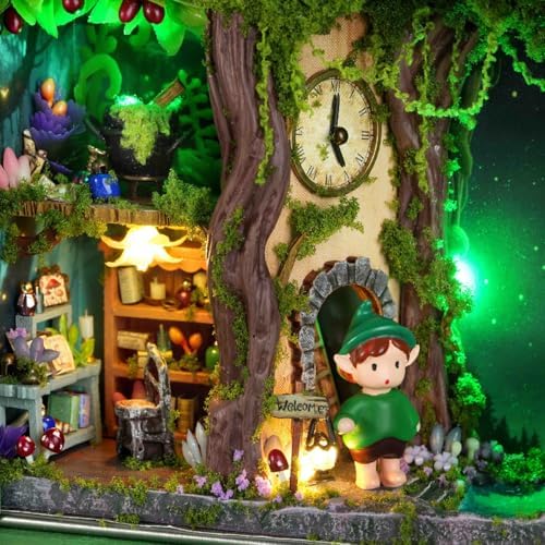 CUTEROOM DIY Miniature Dollhouse Kit in Metal Tin, Enchanted Encounter - Image 4
