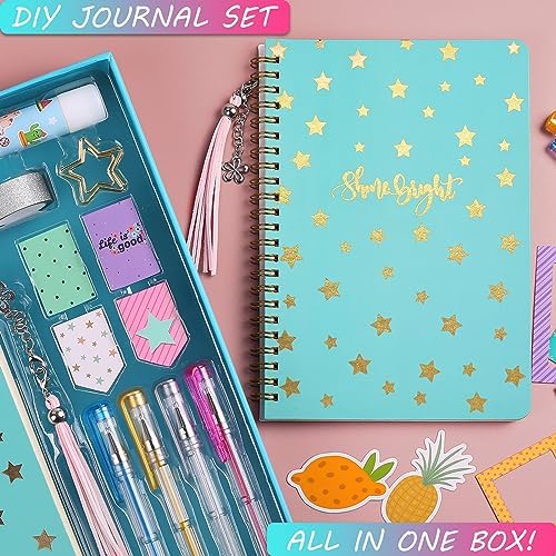 DIY Journal Kit for Girls, Scrapbook & Diary Supplies Set, Birthday Gifts for Teen Girls Craft Sets - Unleash Creativity Journaling Art Crafts Kit - Ideal Gifts for 8 9 10 11 12 13 14 Year Old Girl - Image 4