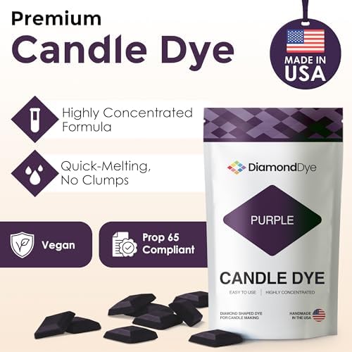 Purple Candle Dye Chips, Soy & Paraffin Candle Making, 25 Pack - Image 2