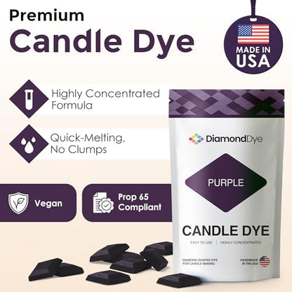 Purple Candle Dye Chips, Soy & Paraffin Candle Making, 25 Pack - Image 2