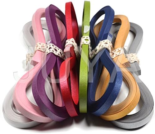 JUYA Metallic Color Quilling Strips Set 8 Colors 3mm/0.12in by JUYACrafts