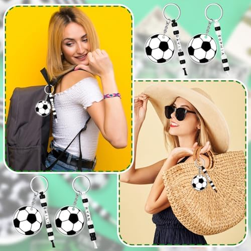 Suncalla 984 Pcs 24 Set Soccer Bead Keychain Making Kit DIY Sports Crafts - Image 3