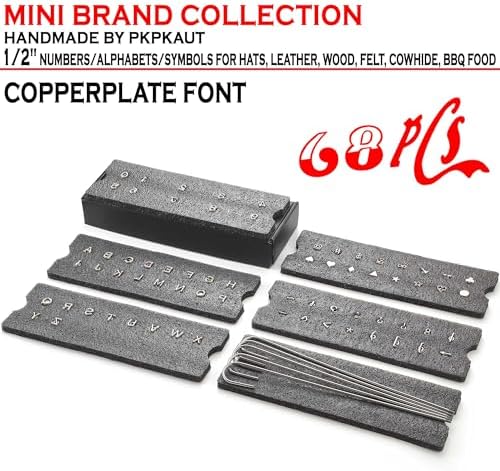 68Pcs 1/2" Custom Branding Iron for Wood, Leather Branding Stamp - Image 2