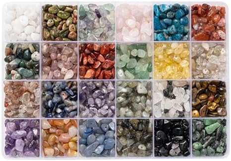 MineCrystals Jewelry Making Kit DIY Natural Crystal Chip Stones Beads Tools kit Jewelry Wires Findings Supplies Instruction Guide Gift Box for Adult Teens Craft Bracelet Earring Necklace - Image 4
