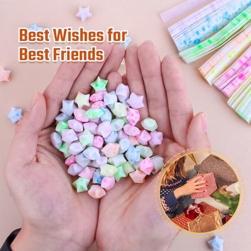 Luminous Star Paper Strips , 210 Sheets Star Origami Paper of The 12 zodiac signs, Lucky Origami Kit DIY Paper Art Great Gift for Kids - Image 2
