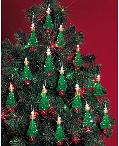 The Beadery Holiday Beaded Ornament Kit, 2.25-Inch, Mini Trees, Makes 24 Ornaments by Unknown