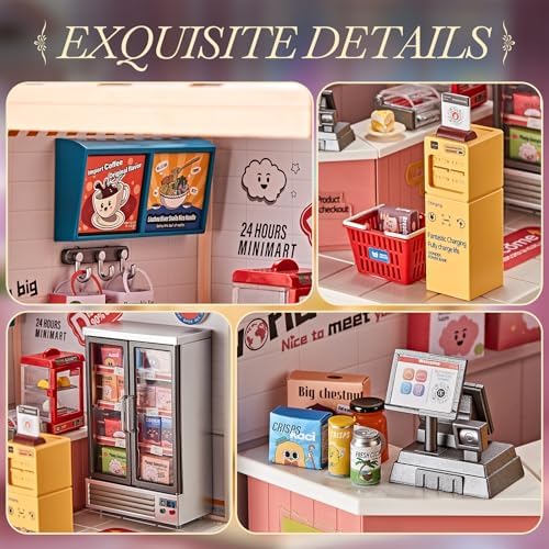 Miniature House Kit, 92-Piece Convenience Store for Kids 8+ - Image 4