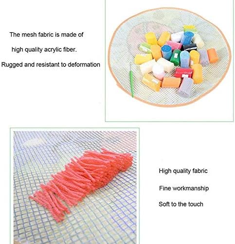 ZFFLYH Latch Hook Kits DIY Crocheting Rug with Animal Pattern Printed Canvas Ornaments Needlework for Kids/Adults 20.5X15 Inch,Elephant - Image 5