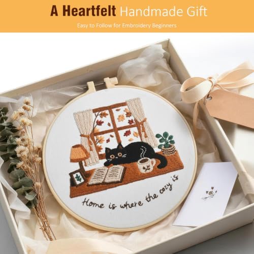 Zepiany Embroidery Kit for Beginners Cat All in One Cross Stitch Starter - Image 6