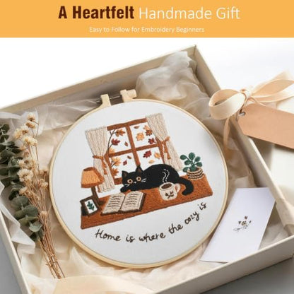 Zepiany Embroidery Kit for Beginners Cat All in One Cross Stitch Starter - Image 6
