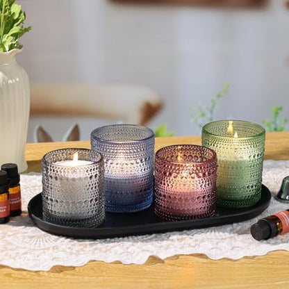 LAMORGIFT Pearled Candle Making Kit- Sand Wax Gift Set- 3.3LB Candle Sand with Wicks, 4 Pcs Glass Candle-Jars with Plastic Tray, 40ml Fragrance Oils Accessories for DIY Scented Candles & Home Decor - Image 6