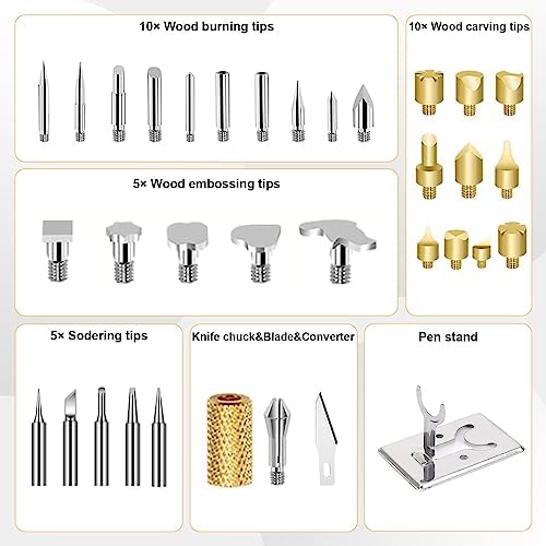 ACRSIKR Wood Burning Kit, LED Display Craft Wood Burning Tool for Adults - Image 5