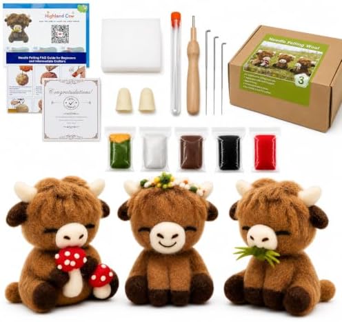 Voduynl Beginner Needle Felting Kit (Cow) by Voduynl