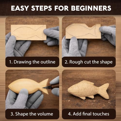 75 Wood Carving Kit for Beginners - Gift Ready Whittling Kit Set 32pcs - Image 2